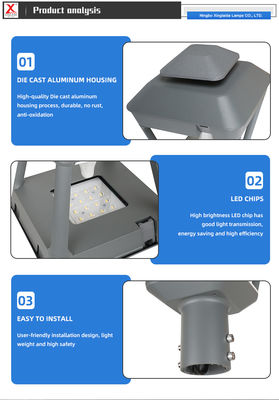 Αλουμίνιο εξωτερικό IP65 Αδιάβροχο 40w 60w 80w 100w 120w LED φως κήπου για φωτισμό πάρκου