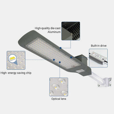 Υψηλή φωτεινή απόδοση IP66 All In One LED Street Light για εξωτερικούς χώρους 30W 50W 100W 150W