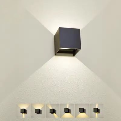 Σύγχρονο IP65 Πάνω κάτω Φως Σπίτι Εξωτερικό Αδιάβροχο Φως Τείχους Μαύρο LED Εξωτερικό Φως Τείχους