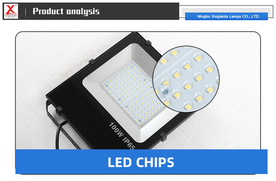 100W εξωτερικό LED φως πλημμύρας IP65 αδιάβροχο με αισθητήρα 6500K 10000Lm Φως ασφαλείας Λευκό φως πλημμύρας