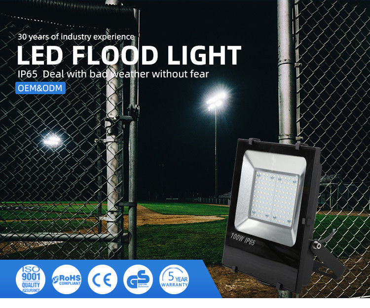 100W εξωτερικό LED φως πλημμύρας IP65 αδιάβροχο με αισθητήρα 6500K 10000Lm Φως ασφαλείας Λευκό φως πλημμύρας